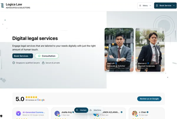 Logica Law — AI-native digital legal services, built by Iterative Coffee